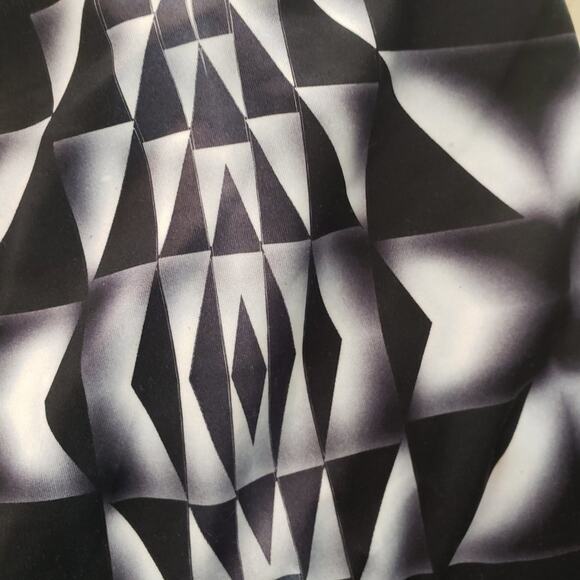 Marika Performance Legging Women XL Jordan Black White Geometric Workout Pants - Picture 6 of 12